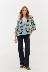 Happy Hounds cardigan